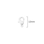 BEADIA Silver Plated Lobster Clasps Non Tarnish 12mm 20pcs for Jewelry Making Findings - color: Lobster Clasps Silver, size: 12mm