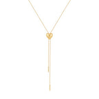 Gold Silver Necklace for Women Y Chain Adjustable Gold Long Necklaces Fashion Dainty Jewelry - color: gold D
