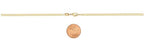 Barzel 18K Gold Plated Mariner Chain Necklace for Women, Flat Marina - Made in Brazil - color: 3MM Gold, size: 16 Inches