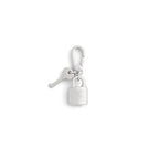 COACH Women's Collectible Signature Jewelry Charm - color: Lock Key Rhodium
