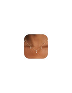 Dainty Gold Necklace for Women Trendy 14K Gold Plated Pearl Cross Clover Butterfly CZ Charm Pendant Chain Station Necklaces Waterproof Non Tarnish Layered Choker Cute Jewelry Gifts - color: G-teardrop