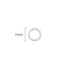 BEADIA Platinum Plated Jump Rings Non Tarnish 7mm 300pcs for Jewelry Making Findings - color: Platinum, size: 0.7x7mm