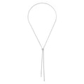 Gold Silver Necklace for Women Y Chain Adjustable Gold Long Necklaces Fashion Dainty Jewelry - color: silver A