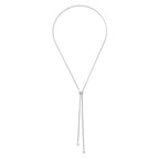 Gold Silver Necklace for Women Y Chain Adjustable Gold Long Necklaces Fashion Dainty Jewelry - color: silver A