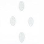 The Bead Chest Leaf Sea Glass Pendants, Frosted Matte Eco-Friendly Translucent Recycled Glass Charms for Jewelry & Necklace Making - color: Clear, size: Leaf