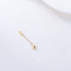 14k Gold Necklace & Bracelet Extender Chain, Adjustable Extension Chain for Necklace & Anklet - color: Style 1-Yellow Gold, size: 1inch