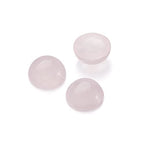 Fashewelry 50Pcs Natural Rose Quartz Cabochon Stone Half Round Beads 6mm Tiny Flat Back Gemstone Chakra Healing Crystal Cover Cabs for Jewelry Making - color: 3-Rose Quartz, size: 6x3~4mm