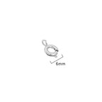 BEADIA Platinum Plated Spring Clasps Non Tarnish 6mm 20pcs for Jewelry Making Findings - color: Spring Clasps Platinum, size: 6mm
