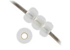 Miyuki Seed Bead 11/0 APX.22g - Cry. Silver Lined Semi-Frosted Japanese Glass Seed Beads - color: Cry. Silver Lined Semi-Frosted