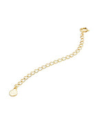 gorjana - 3 in. Extender Chain - Gold, Rose or Silver - Lightweight Design - Spring Ring Closure - color: Gold plated