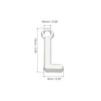PATIKIL Letter Charm, 50pcs Alphabet Initial Pendant Charm Bulk DIY for Jewelry Making Bracelets Earrings Necklace - style: L