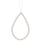 Semi-Precious Gem Stones Beaded Phone Charm Cell Phone Lanyard Wrist Strap Handmade Natural Gemstone Phone Chain string - color: Gray agate