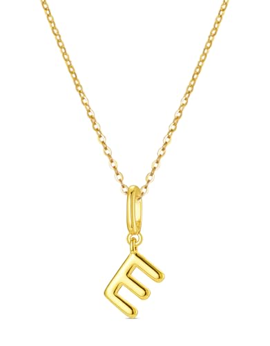 OVRUNS Initial Charm for Women,Letter Bracelet Necklace Charms Alphabet Pendant Charms With Clasp - color: Gold, style: Letter E