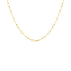 Destin Jewelry Paperclip Chain Necklace for Women, Waterproof 18K Gold Plated Stainless Steel, Hypoallergenic, Adjustable Layering Chain, Tarnish-Resistant, 2.5–6.5mm - color: 18K Yellow Gold Plated Stainless Steel, size: 14" + 2", style: 2.5 MM