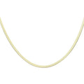 HARFINGTON Herringbone Necklaces Stainless Steel Snake Chain Necklace Adjustable Flat Chain for Women Jewelry Gift - color: Gold, size: 22" x 0.16"