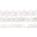 BEADIA Faceted Natural White Agate Stone Round Beads 6mm 36cm/Strand for Jewelry Making - color: White Agate, size: 6mm