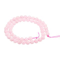 HARFINGTON 50pcs Natural Stone Beads 6mm Pink Rose Quartz Round Gemstone Stone Loose Beading Real Genuine Smooth Balls Bead for Jewelry Making Bracelets Necklace Earrings DIY - color: Pink Rose Quartz, size: 6mm