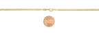Barzel 18K Gold Plated Mariner Chain Necklace for Women, Flat Marina - Made in Brazil - color: 3.5MM Gold, size: 22 Inches