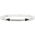 INSYOHO Dont Let the Hard Days Win Bracelet – Inspirational Healing Crystal Bracelet for Women & Men, Agate & Amethyst Beaded Adjustable, Motivational Gift for Stress Relief & Positivity - color: White turquoise