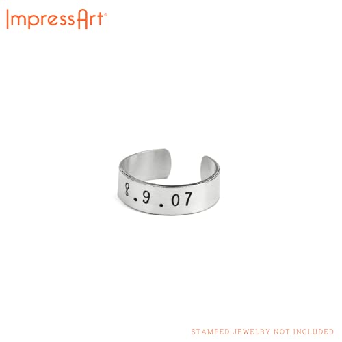 ImpressArt - Ring Making Kit for Metal Stamping Rings, Jewelry Making, Gifts and DIY Projects (Number Bundle, with Additional Tools) - color: With Additional Tools, size: Number Bundle