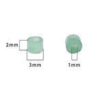 BEADIA Natural Green Aventurine Short Cylinder Beads 2x3mm 155pcs Tube Loose Semi Gemstone Beads for Jewelry Making Design - color: Green Aventurine
