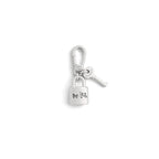 COACH Women's Collectible Signature Jewelry Charm - color: Lock Key Rhodium
