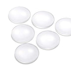 Adabele 50pcs Transparent Glass Dome Cabochons 25mm Non-calibrated Clear Round Cab Tiles for Photo Cameo Resin Bezel Pendant Craft Jewelry Making CF68-25 - size: 25mm (1 inch)