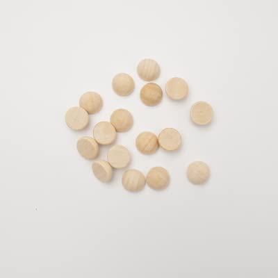 12/15/20mm Natural Unfinished Wood Beads Half Wooden Beads Small Half Round Wooden Balls for Paint DIY Craft 120pcs