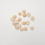 12/15/20mm Natural Unfinished Wood Beads Half Wooden Beads Small Half Round Wooden Balls for Paint DIY Craft 120pcs