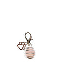 crystal pet collar charms,cat collar charms, dog collar charms - color: rose quartz