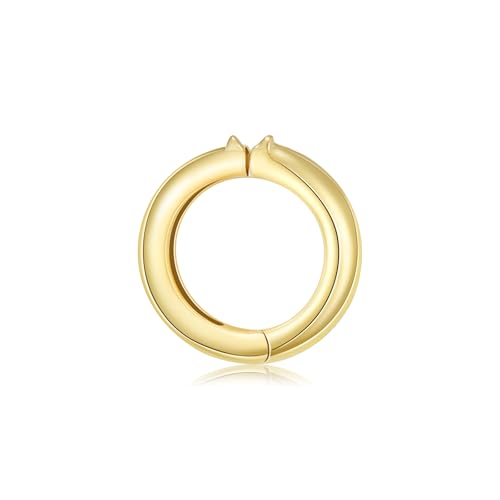 10K Gold Jewelry Clasp Necklace Extender Clasp Bracelet Extension Connector for DIY Necklace Bracelet Anklet Jewelry Making (Style 7) - style: Style 7
