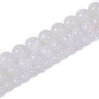 Natural Moonstone 6mm Gemstone Round Loose Beads Strand for DIY Bracelet Necklace Jewelry Making Bead - color: Moonstone, size: 6mm