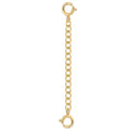 18K Solid Gold Necklace Extender for Women Bracelet Anklet Durable Adjustable Extension Chain Gold Necklace Extenders for Women 2 Inches - color: B