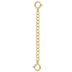 18K Solid Gold Necklace Extender for Women Bracelet Anklet Durable Adjustable Extension Chain Gold Necklace Extenders for Women 2 Inches - color: B