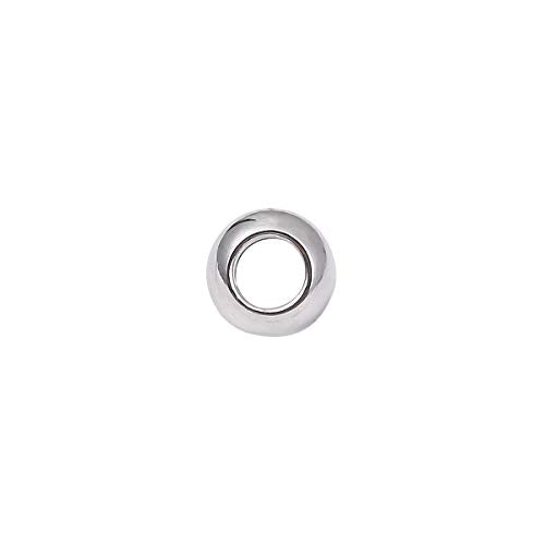 BEADIA Stainless Steel Spacer Beads 5x3mm Rondelle Loose Charm Caps Beads for DIY Jewelry Making 100pcs with 2.5mm Hole - color: 5x3mm 2.5mm