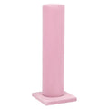 AUEAR, Velvet Vertical Tower Display Bracelet Hair Band T-Bar Holder for Headband Scrunchie (Pink, Square Bottom, 1-Pack)