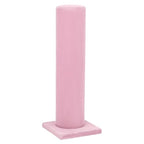 AUEAR, Velvet Vertical Tower Display Bracelet Hair Band T-Bar Holder for Headband Scrunchie (Pink, Square Bottom, 1-Pack)