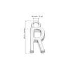 PATIKIL Letter Charm, 50pcs Alphabet Initial Pendant Charm Bulk DIY for Jewelry Making Bracelets Earrings Necklace - style: R