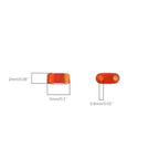 Beadia Natural Red Agate Stone Tila Beads 5x2mm Rectangle 2-Hole Spacer Beads for DIY Bracelet Earring Making 15"/Strand - color: Red Agate, size: 5x2mm