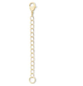 1pc Adabele Real Yellow Gold Plated Sterling Silver Chain Extender Clasp Removable Adjustable 3 inch Cable Chain Extension for Necklace Bracelet Anklet Jewelry Making SS304-3 - color: Gold Plated Sterling Silver, size: 3 inch - 1pc