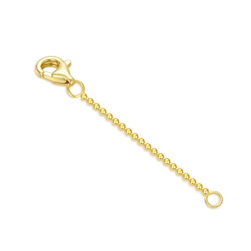 14k Gold Necklace & Bracelet Extender Chain, Adjustable Extension Chain for Necklace & Anklet - color: Style 12-Yellow Gold, size: 2inch