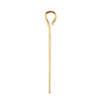 BEADIA Open Eye Pins Gold Head Pins for DIY Jewelry Making 20mm 500pcs - color: Gold, size: 20mm
