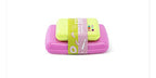 Caboodles Care Pack + Lil Bit Set Mini Cosmetic Storage for Purse With Snap-tight Latch, Citron and Pink, 1 count (Pack of 3) - color: Citron and Pink