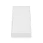2 Slot PU Leather Necklace Jewelry Stand Pendant Drawer Jewelry Organizer Tray Bracelets Display Holder (White) - size: 3.15" x 6.3" x 0.98"