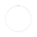 Amazon Essentials Sterling Yellow Gold or Silver Thin 0.8mm Box Chain Necklace - color: Silver, size: 18"
