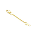 10K Yellow Gold 1"/2"/3" Necklace Extender Chain with Double Clasps, 10K Gold Necklace Extender Bracelet Anklet Extension Chain, Bracelet Extender 10K Gold - size: 1inch, style: Style 3