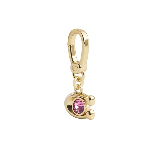 COACH Women's Collectible Signature Jewelry Charm - color: C Stone Pink/Gold
