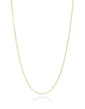 Miabella 925 Sterling Silver, 18K Gold Plated Italian 0.7mm Diamond Cut Round Snake Chain Necklace for Women Made in Italy - color: yellow-gold-plated-silver