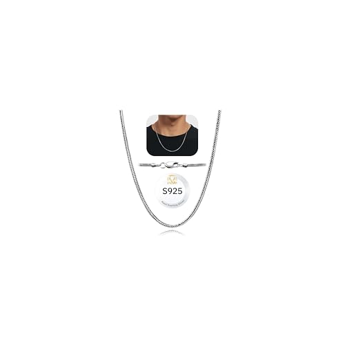 Solid 925 Sterling Silver Necklace For Men, wide 2-3-4mm Rope Link Chain Necklace For Women Mens With Lobster Clasp, Gifts For Him 18 20 22 24 Inch - size: 20 Inch, style: 2MM (Sterling Silver)