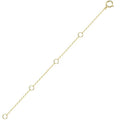 14K Solid Gold Necklace Extender Real Bracelet Extender 2 3 4 Inch Durable Adjustable Chain Gold Anklets Extension for Women 2" 3" 4" (14K Yellow Gold-4 IN) - color: 14K Yellow Gold-4 IN